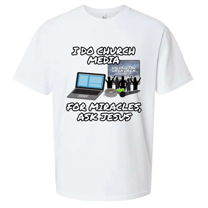 I Do Church Media For Miracles Ask Jesus Audio Tech Sueded Cloud Jersey T-Shirt