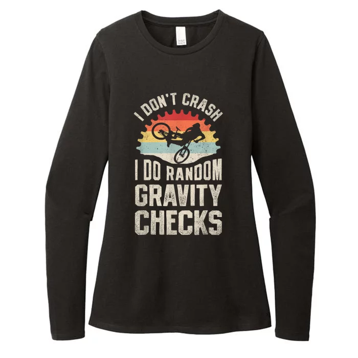 I Dont Crash I Do Random Gravity Checks Mountain Biking Womens CVC Long Sleeve Shirt