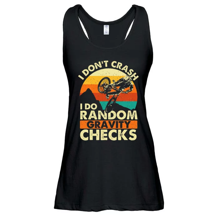 I DonT Crash I Do Random Gravity Checks Mountain Biking Ladies Essential Flowy Tank