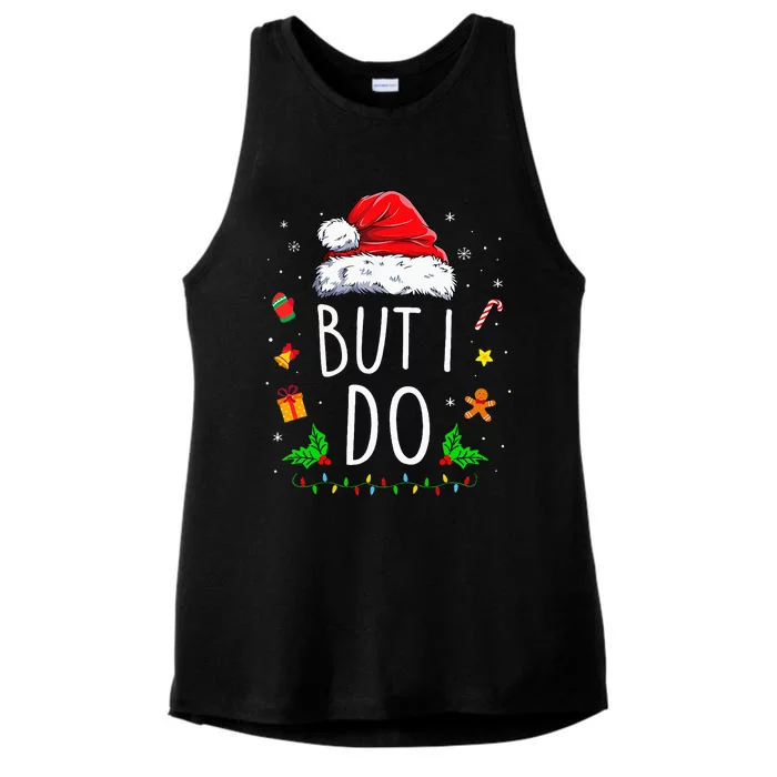 I DonT Do Matching Christmas Outfits But I Do Couples Xmas Ladies Tri-Blend Wicking Tank