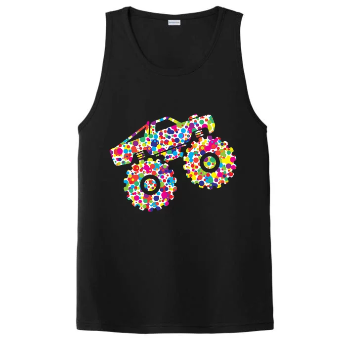 International Dot Day Monster Truck Make Your Mark Performance Tank