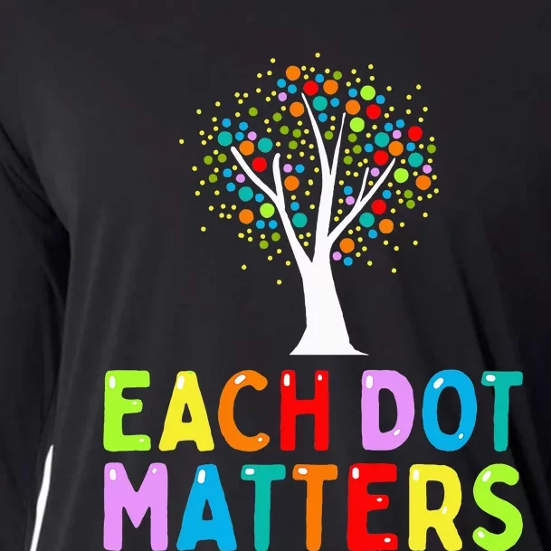 International Dot Day Each Dot Matters Unity Tree Polka Dot Cooling Performance Long Sleeve Crew