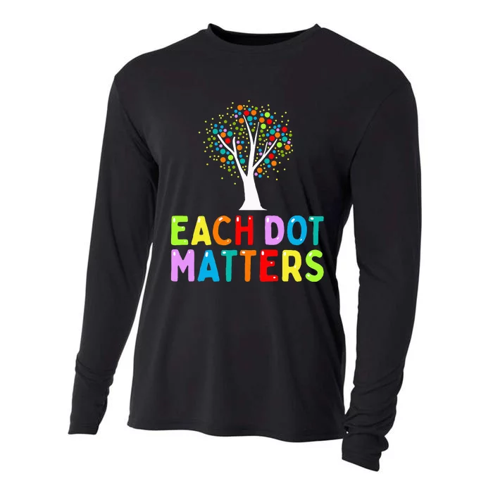 International Dot Day Each Dot Matters Unity Tree Polka Dot Cooling Performance Long Sleeve Crew