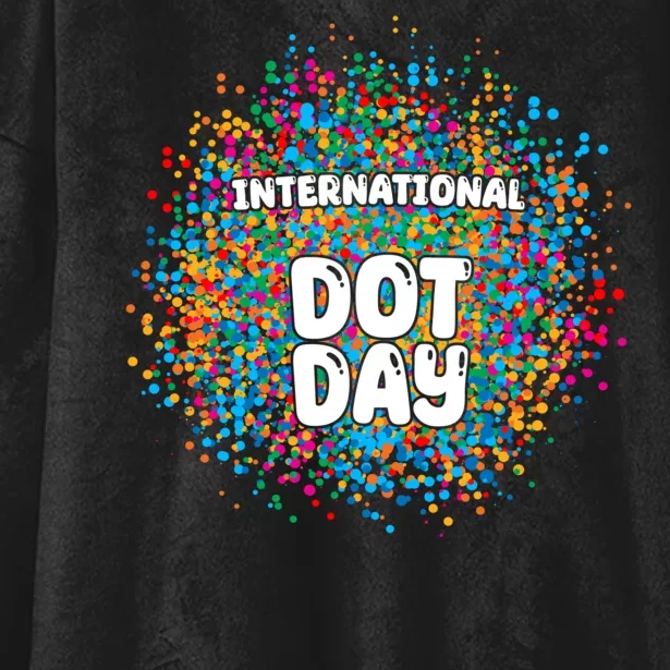 International Dot Day Hooded Wearable Blanket