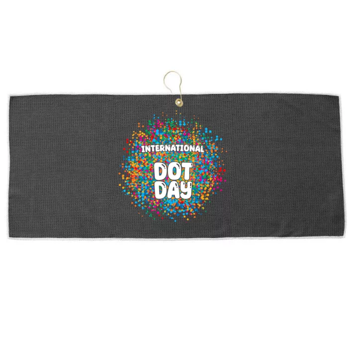 International Dot Day Large Microfiber Waffle Golf Towel