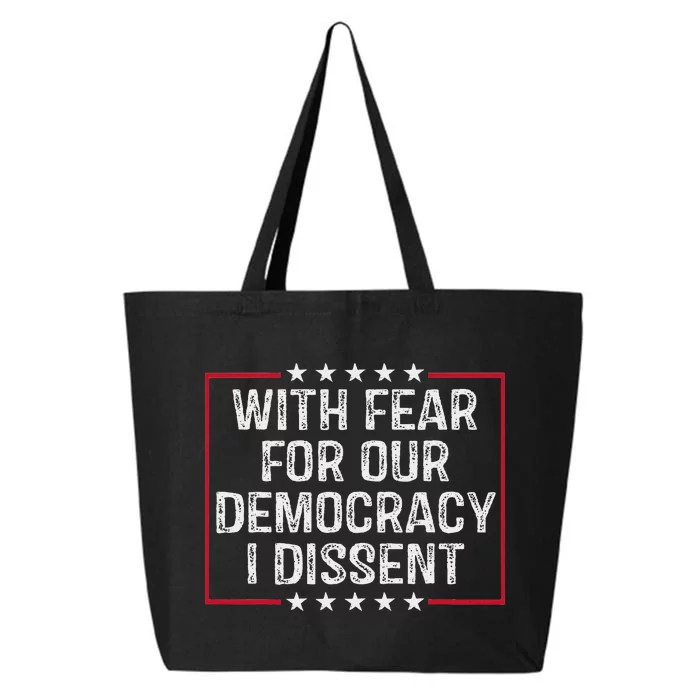 I Dissent Democracy In Danger 25L Jumbo Tote