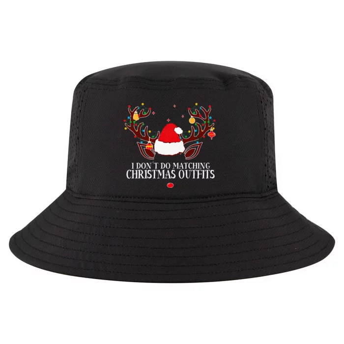 I Don't Do Matching Christmas Couples Xmas Cool Comfort Performance Bucket Hat