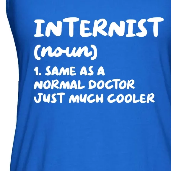 Internist Definition Doctor Internal Medicine Gift Ladies Essential Flowy Tank