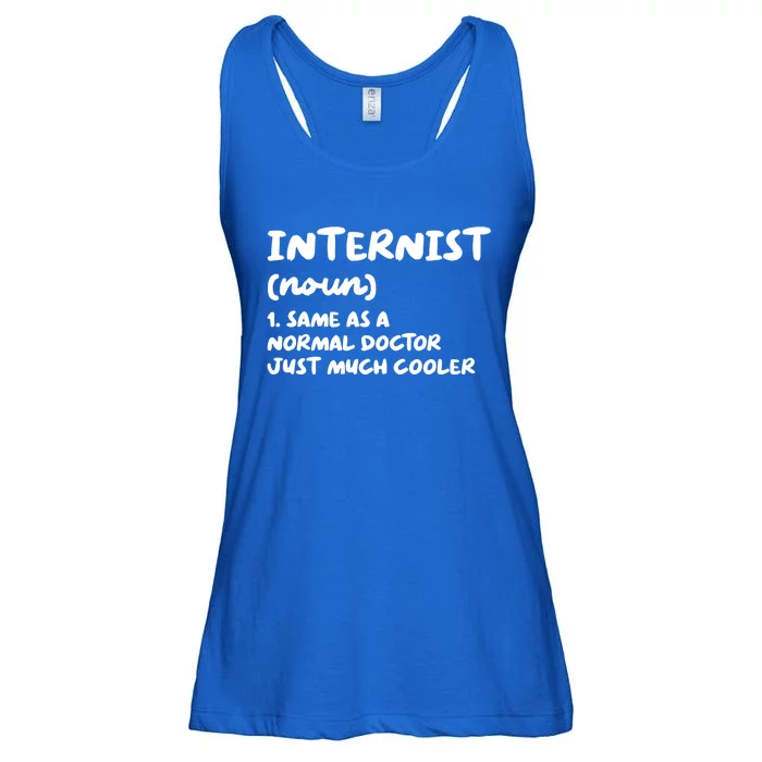 Internist Definition Doctor Internal Medicine Gift Ladies Essential Flowy Tank