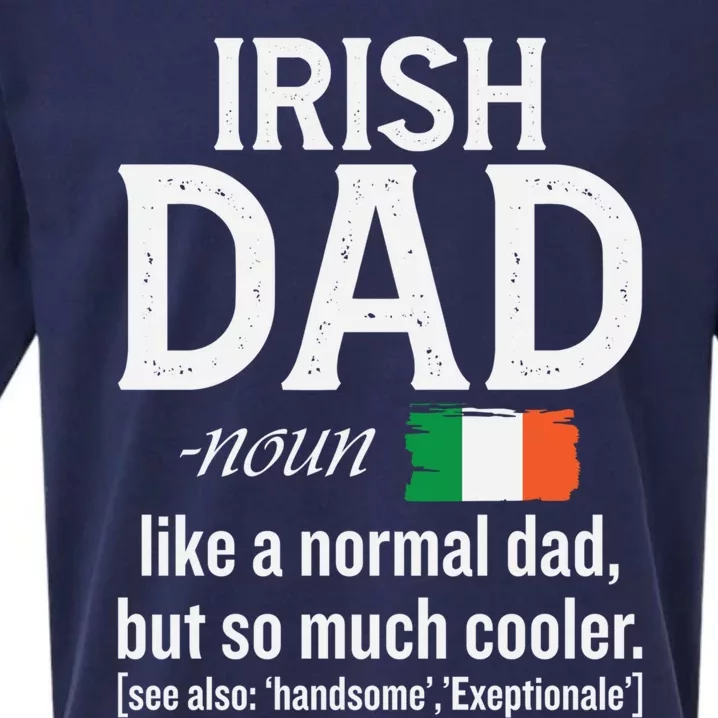 Irish Dad Definition Ireland St Patrick's Day Patriotic Fan Cool Gift Sueded Cloud Jersey T-Shirt