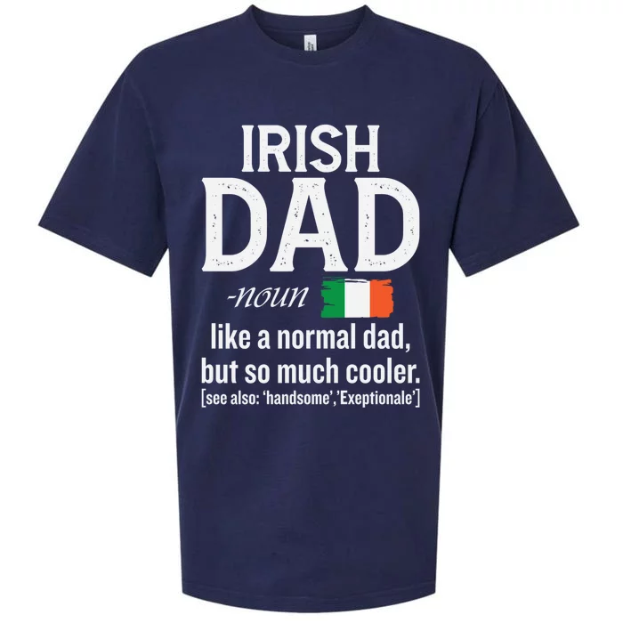 Irish Dad Definition Ireland St Patrick's Day Patriotic Fan Cool Gift Sueded Cloud Jersey T-Shirt