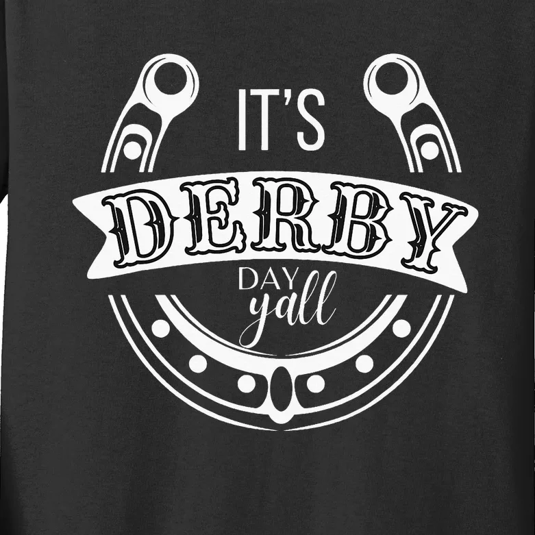 Its Derby Day Yall Ky Derby Horse Race 2024 Kids Long Sleeve Shirt