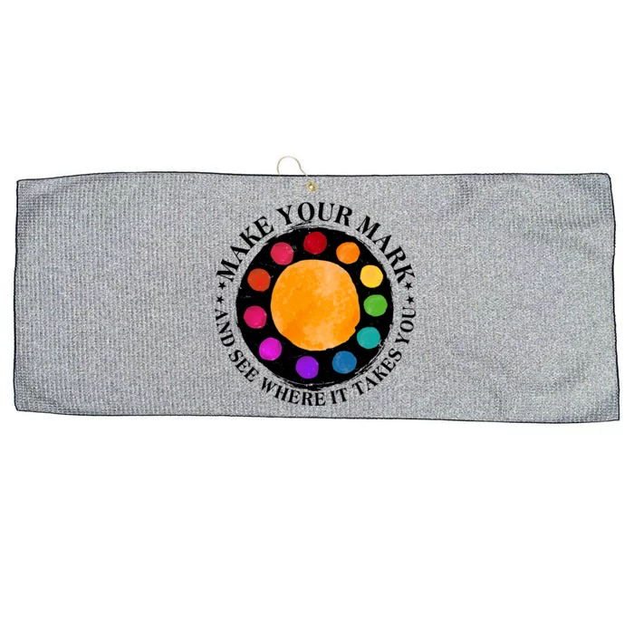 International Dot Day Make Your Mark And See Where It Takes You Large Microfiber Waffle Golf Towel