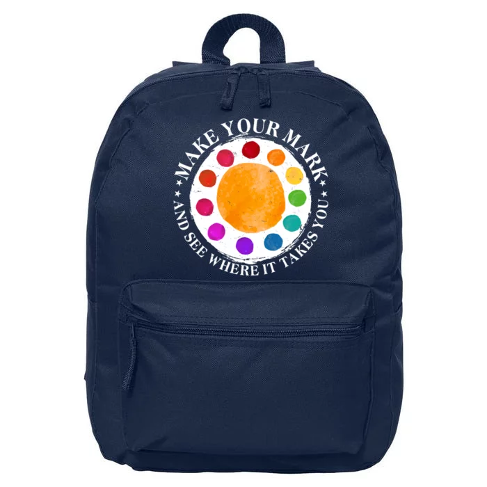 International Dot Day Make Your Mark And See Where It Takes You 16 in Basic Backpack