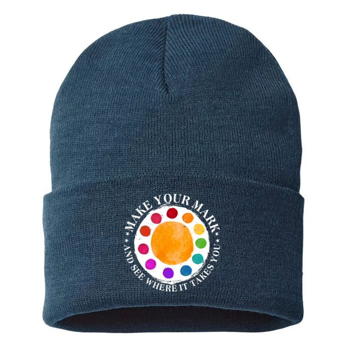 International Dot Day Make Your Mark And See Where It Takes You Sustainable Knit Beanie