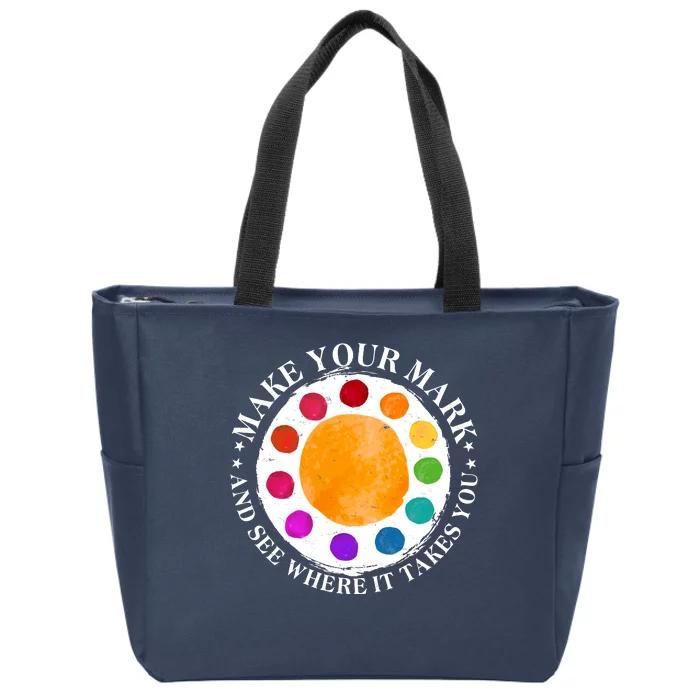 International Dot Day Make Your Mark And See Where It Takes You Zip Tote Bag