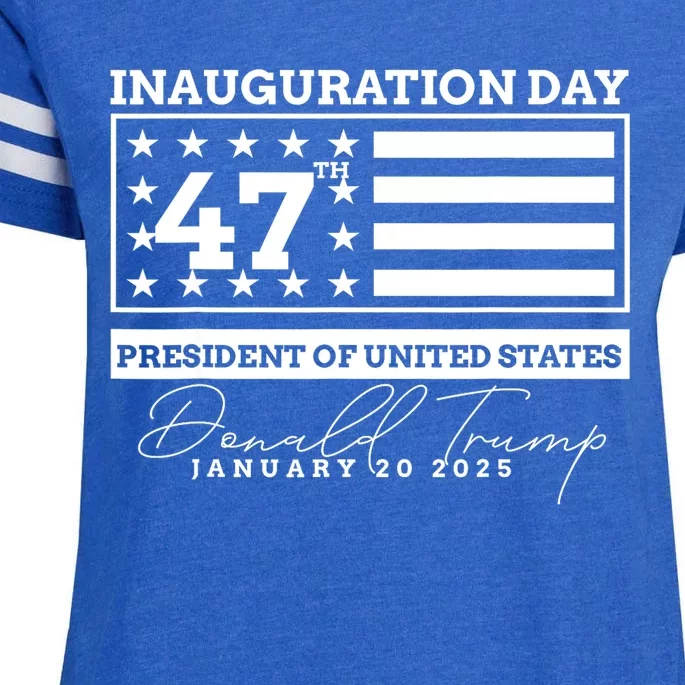 Inauguration Day Donald Trump Won 2024 Election President Gift Enza Ladies Jersey Football T-Shirt