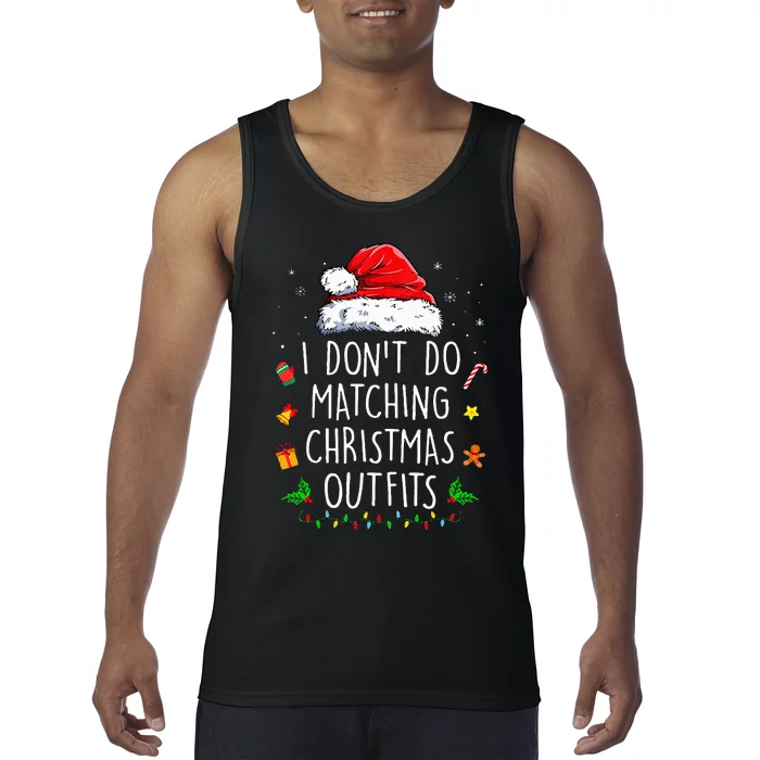 I Dont Do Matching Christmas Outfits But I Do Xmas Couples Tank Top