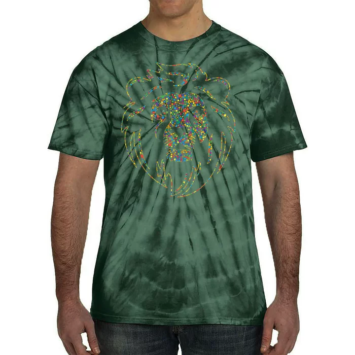 International Dot Day Colorful Dot Lion Tie-Dye T-Shirt