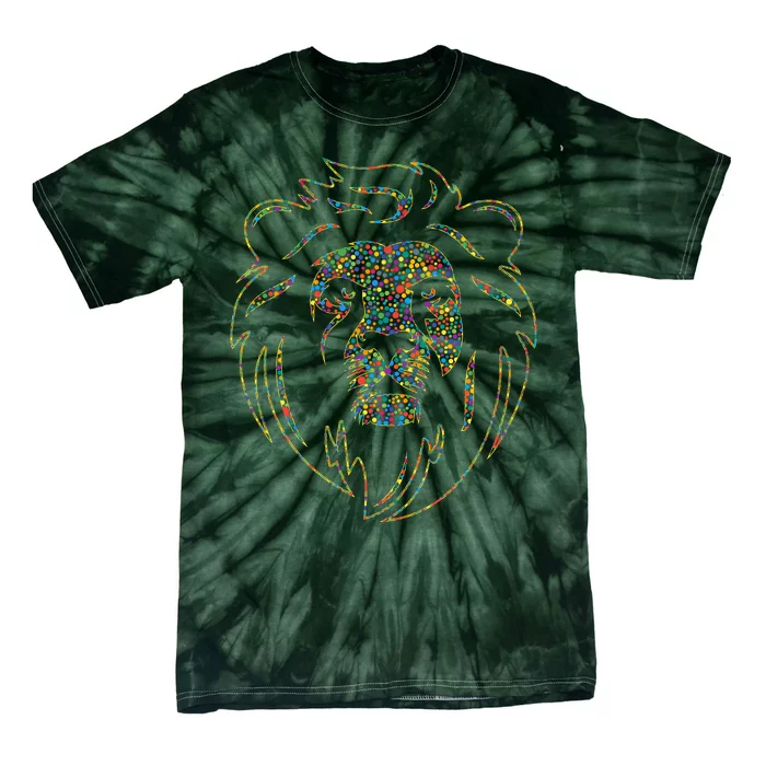 International Dot Day Colorful Dot Lion Tie-Dye T-Shirt