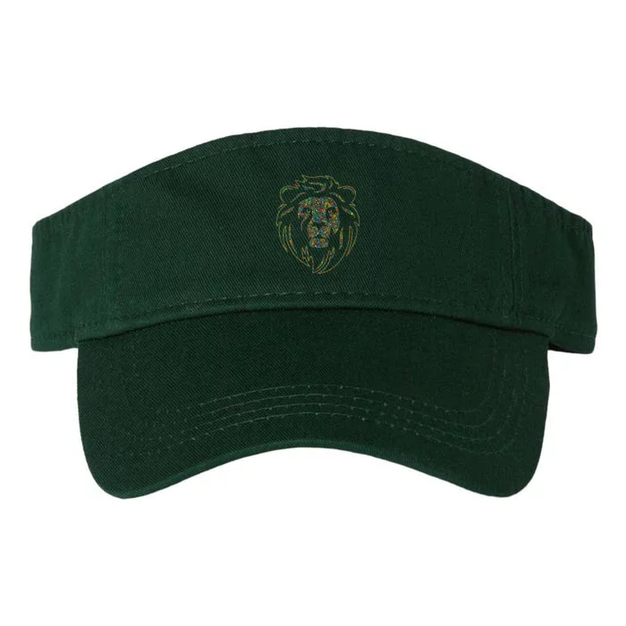 International Dot Day Colorful Dot Lion Valucap Bio-Washed Visor