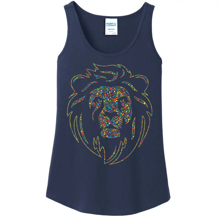 International Dot Day Colorful Dot Lion Ladies Essential Tank