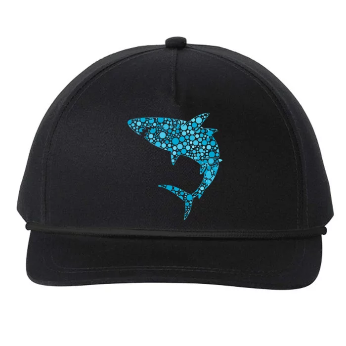 International Dot Day Teal Dot Shark Snapback Five-Panel Rope Hat