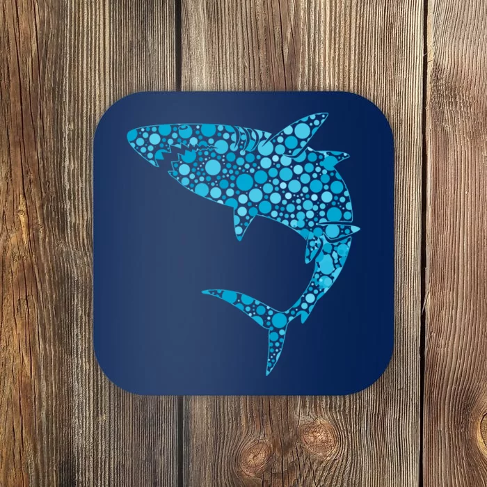 International Dot Day Teal Dot Shark Coaster