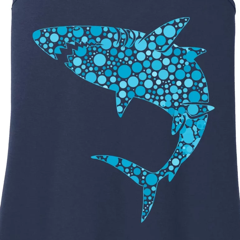 International Dot Day Teal Dot Shark Ladies Essential Tank