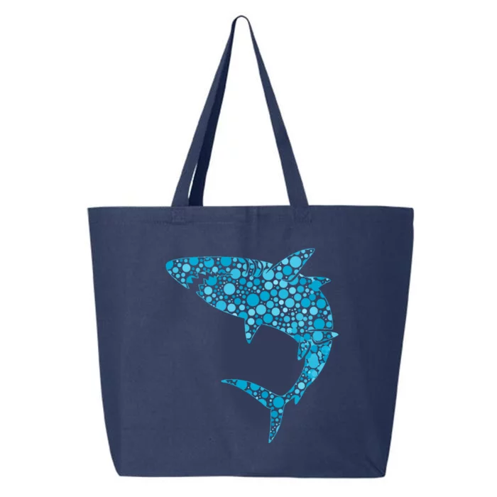 International Dot Day Teal Dot Shark 25L Jumbo Tote