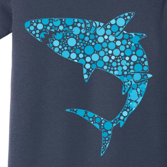 International Dot Day Teal Dot Shark Baby Bodysuit