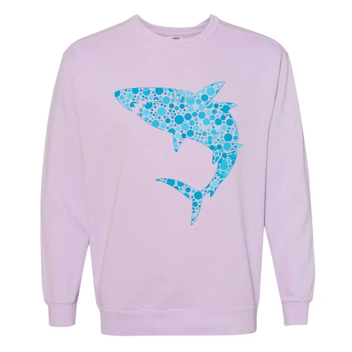 International Dot Day Teal Dot Shark Garment-Dyed Sweatshirt