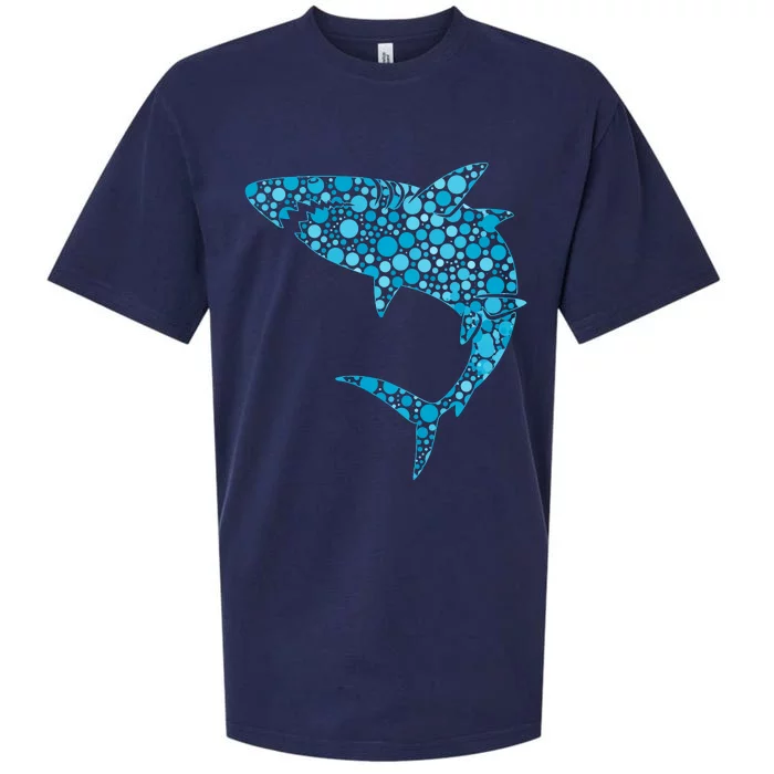 International Dot Day Teal Dot Shark Sueded Cloud Jersey T-Shirt