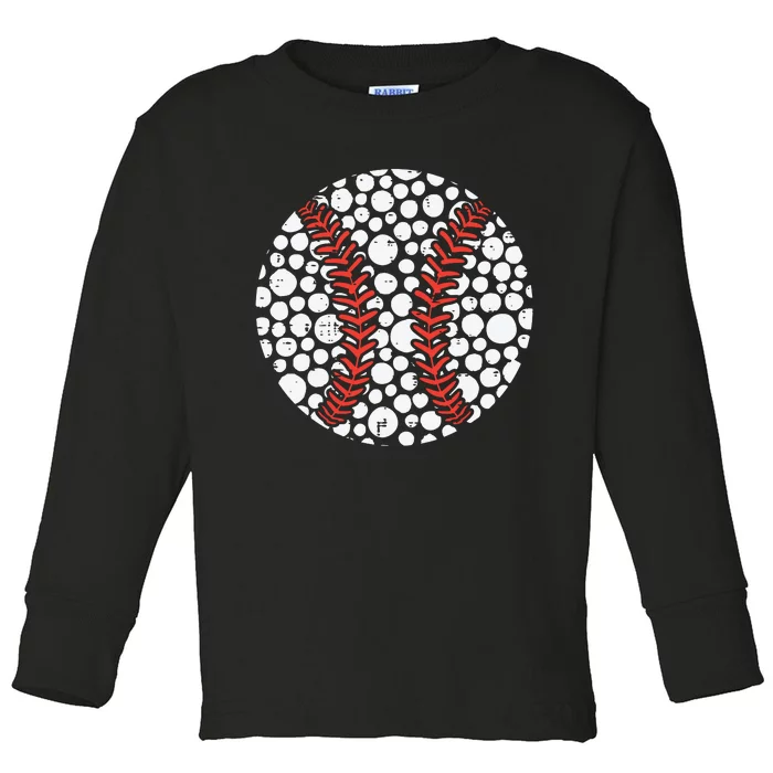 International Dot Day Baseball Dots Toddler Long Sleeve Shirt