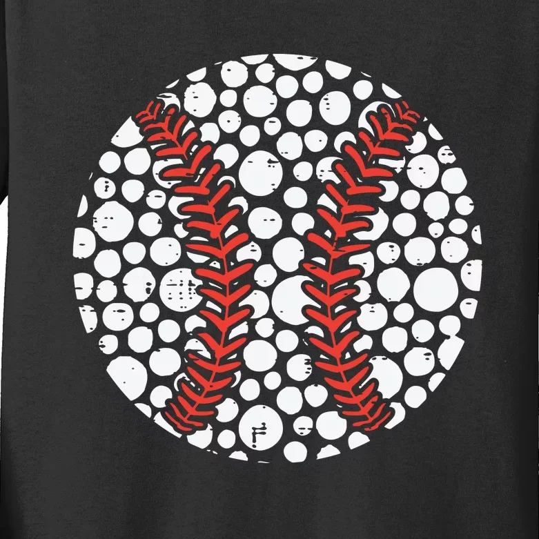 International Dot Day Baseball Dots Kids Long Sleeve Shirt