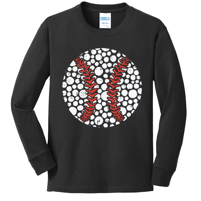 International Dot Day Baseball Dots Kids Long Sleeve Shirt