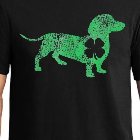 irish Dachshund Dog Shamrock Saint Paddy's Pajama Set