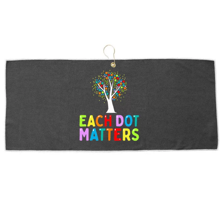 International Dot Day Each Dot Matters Unity Tree Polka Dot Large Microfiber Waffle Golf Towel