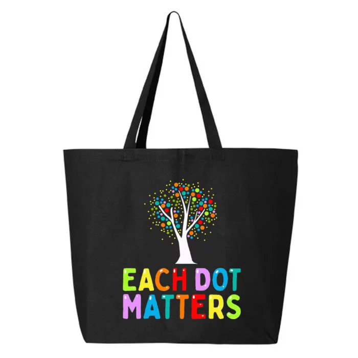 International Dot Day Each Dot Matters Unity Tree Polka Dot 25L Jumbo Tote