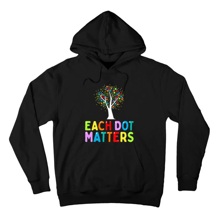 International Dot Day Each Dot Matters Unity Tree Polka Dot Tall Hoodie