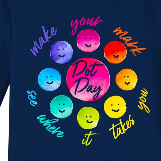 International Dot Day Make Your Mark See Where It Takes You Gift Baby Long Sleeve Bodysuit