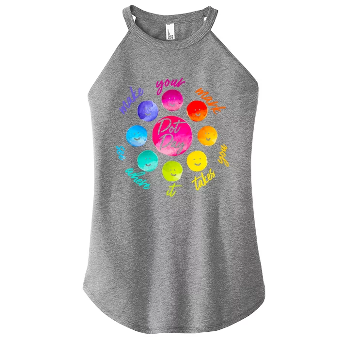 International Dot Day Make Your Mark See Where It Takes You Gift Women’s Perfect Tri Rocker Tank