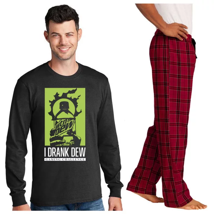 I Drank Dew Gaming Challenge Long Sleeve Pajama Set