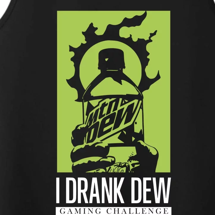 I Drank Dew Gaming Challenge Performance Tank