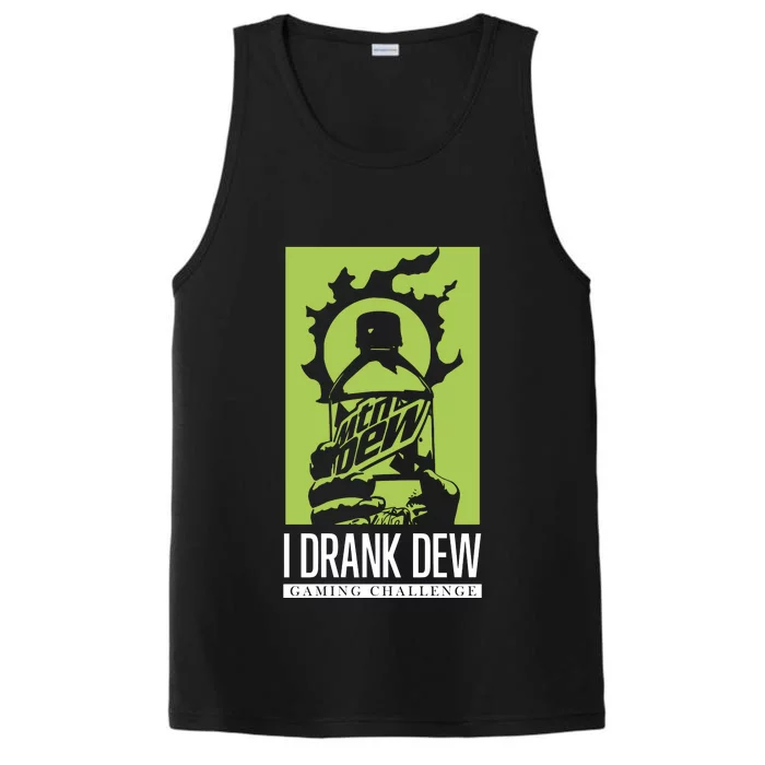 I Drank Dew Gaming Challenge Performance Tank