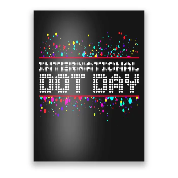 International Dot Day Dotted Logo Poster