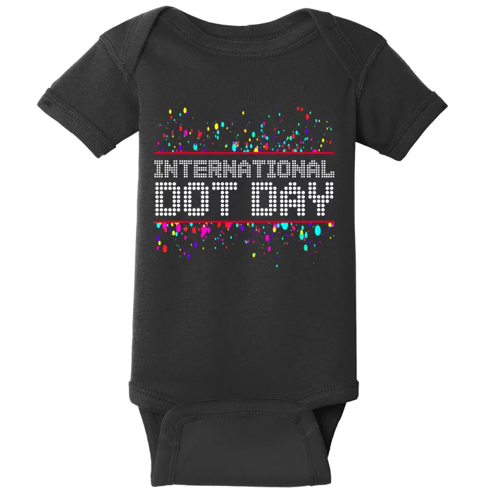 International Dot Day Dotted Logo Baby Bodysuit