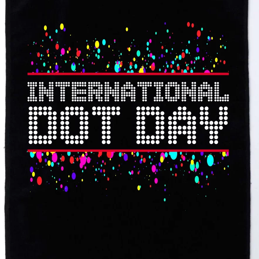 International Dot Day Dotted Logo Platinum Collection Golf Towel