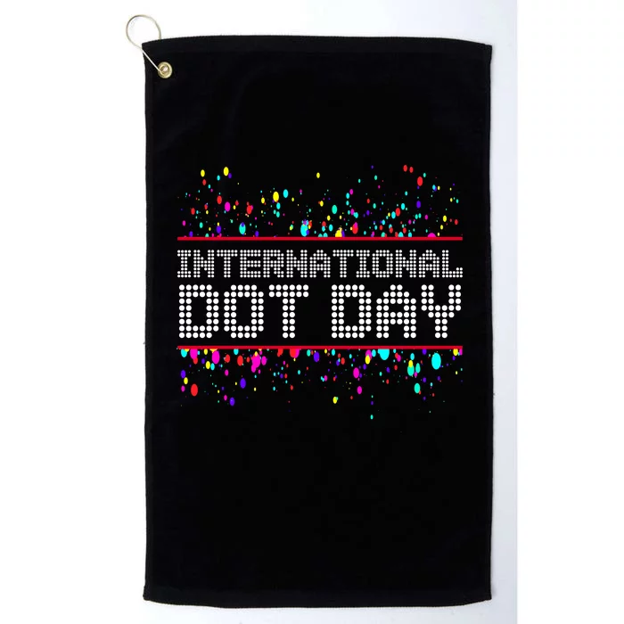 International Dot Day Dotted Logo Platinum Collection Golf Towel