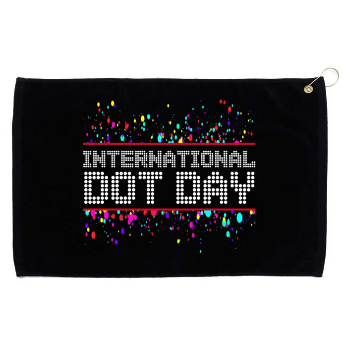 International Dot Day Dotted Logo Grommeted Golf Towel